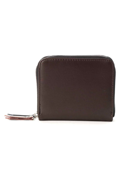 SPLIT LEATHER 2 COLORS ZIPPER WALLET