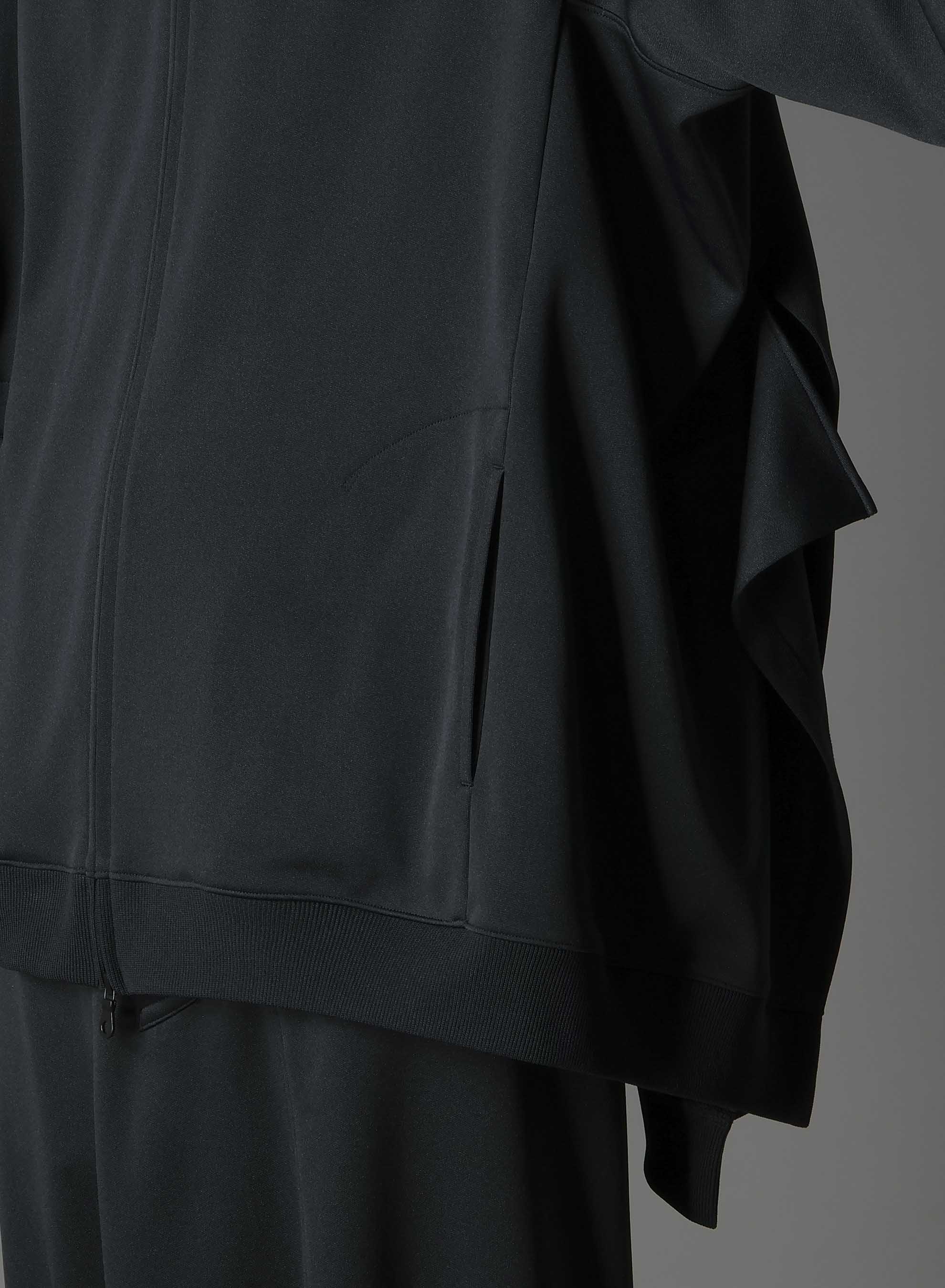 POLYESTER SMOOTH SIDE SLIT TRACK JACKET – THE SHOP YOHJI YAMAMOTO