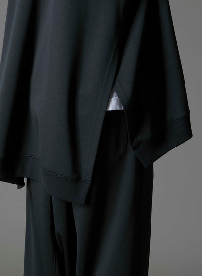 POLYESTER SMOOTH SIDE SLIT TRACK JACKET