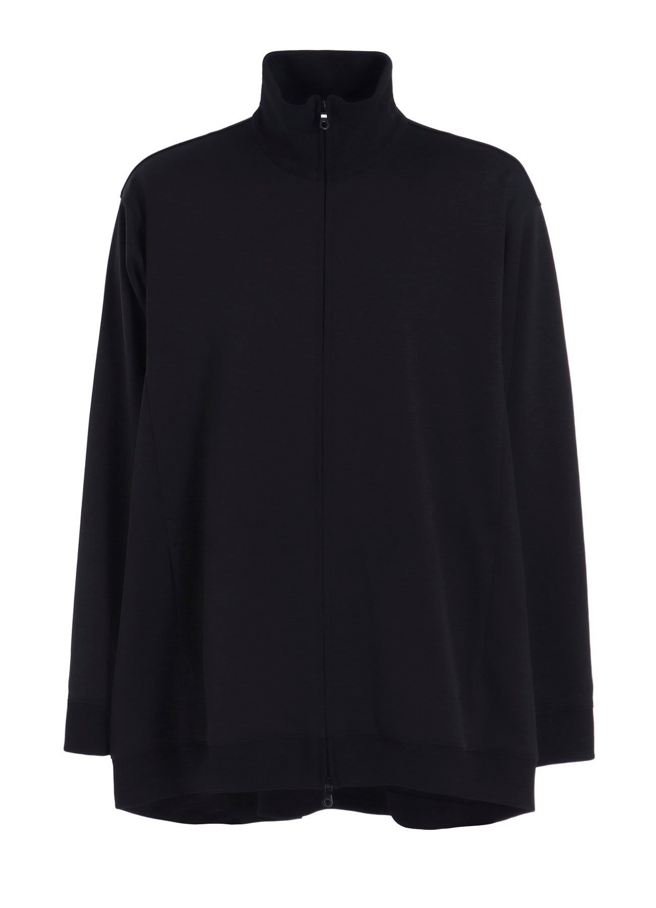 POLYESTER SMOOTH SIDE SLIT TRACK JACKET