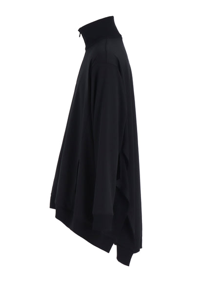 POLYESTER SMOOTH SIDE SLIT TRACK JACKET