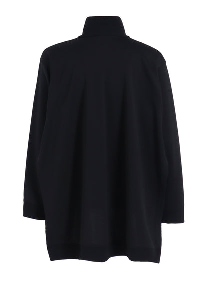 POLYESTER SMOOTH SIDE SLIT TRACK JACKET
