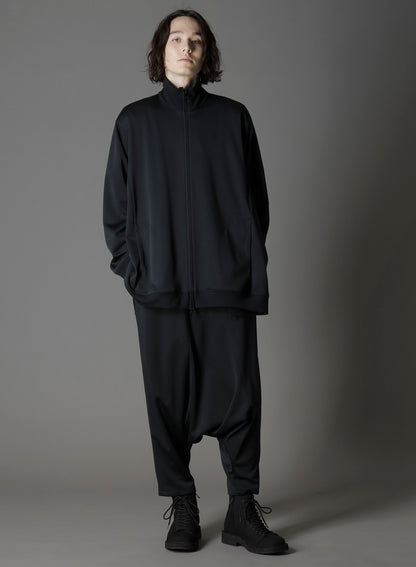 POLYESTER SMOOTH SIDE SLIT TRACK JACKET