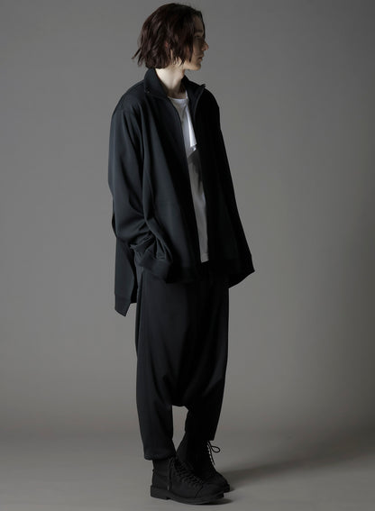POLYESTER SMOOTH SIDE SLIT TRACK JACKET