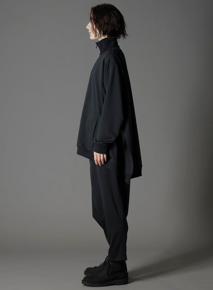 POLYESTER SMOOTH SIDE SLIT TRACK JACKET
