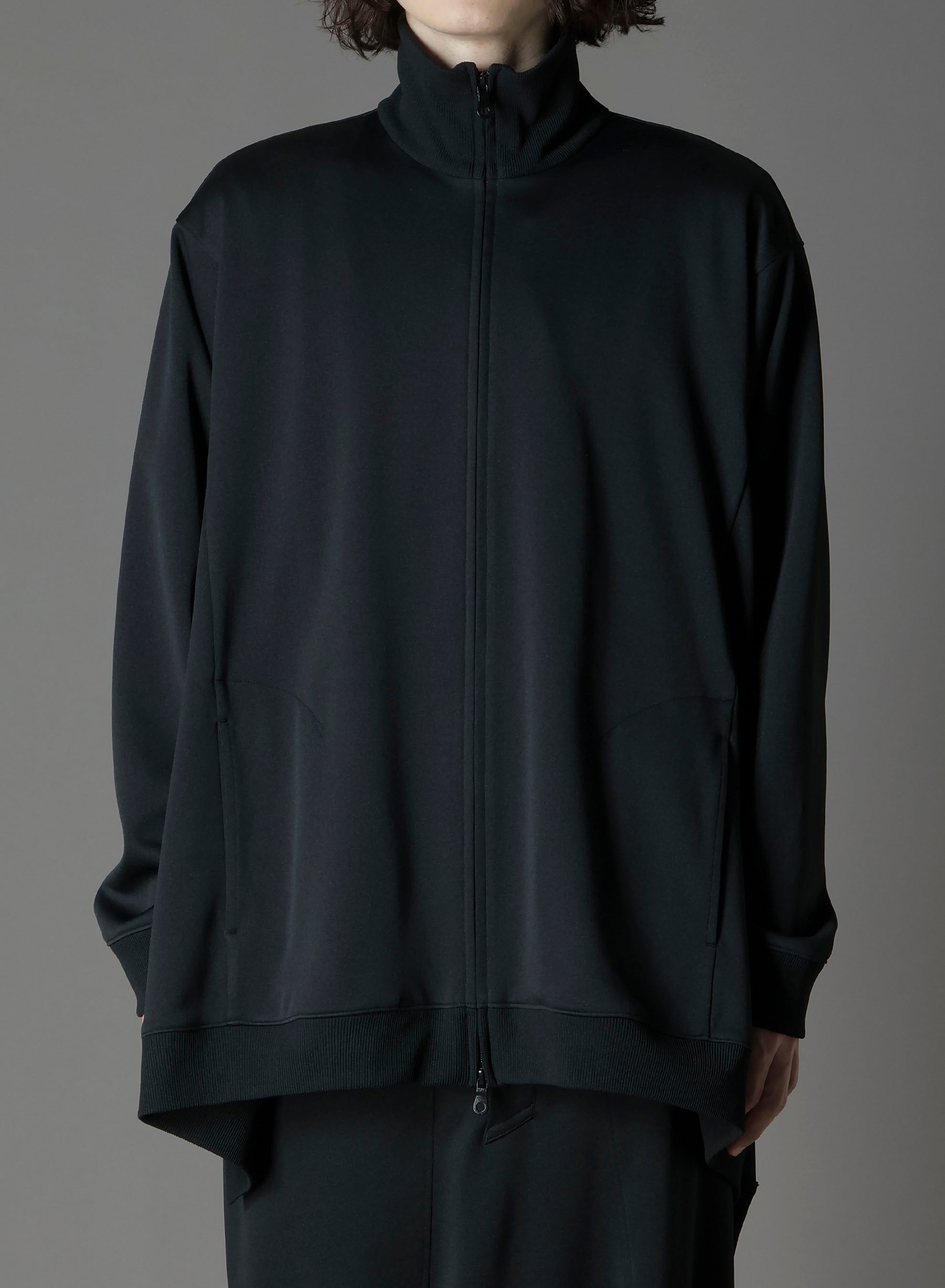 POLYESTER SMOOTH SIDE SLIT TRACK JACKET – THE SHOP YOHJI YAMAMOTO