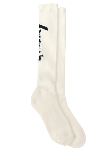 RIB HIGH SOCKS Ground Y LOGO