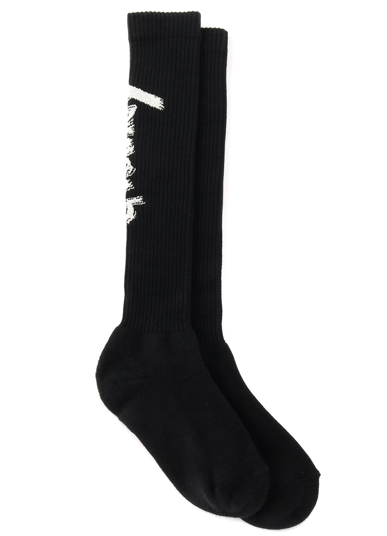 RIB HIGH SOCKS Ground Y LOGO