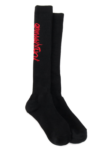 RIB HIGH SOCKS YOHJI YAMAMOTO LOGO