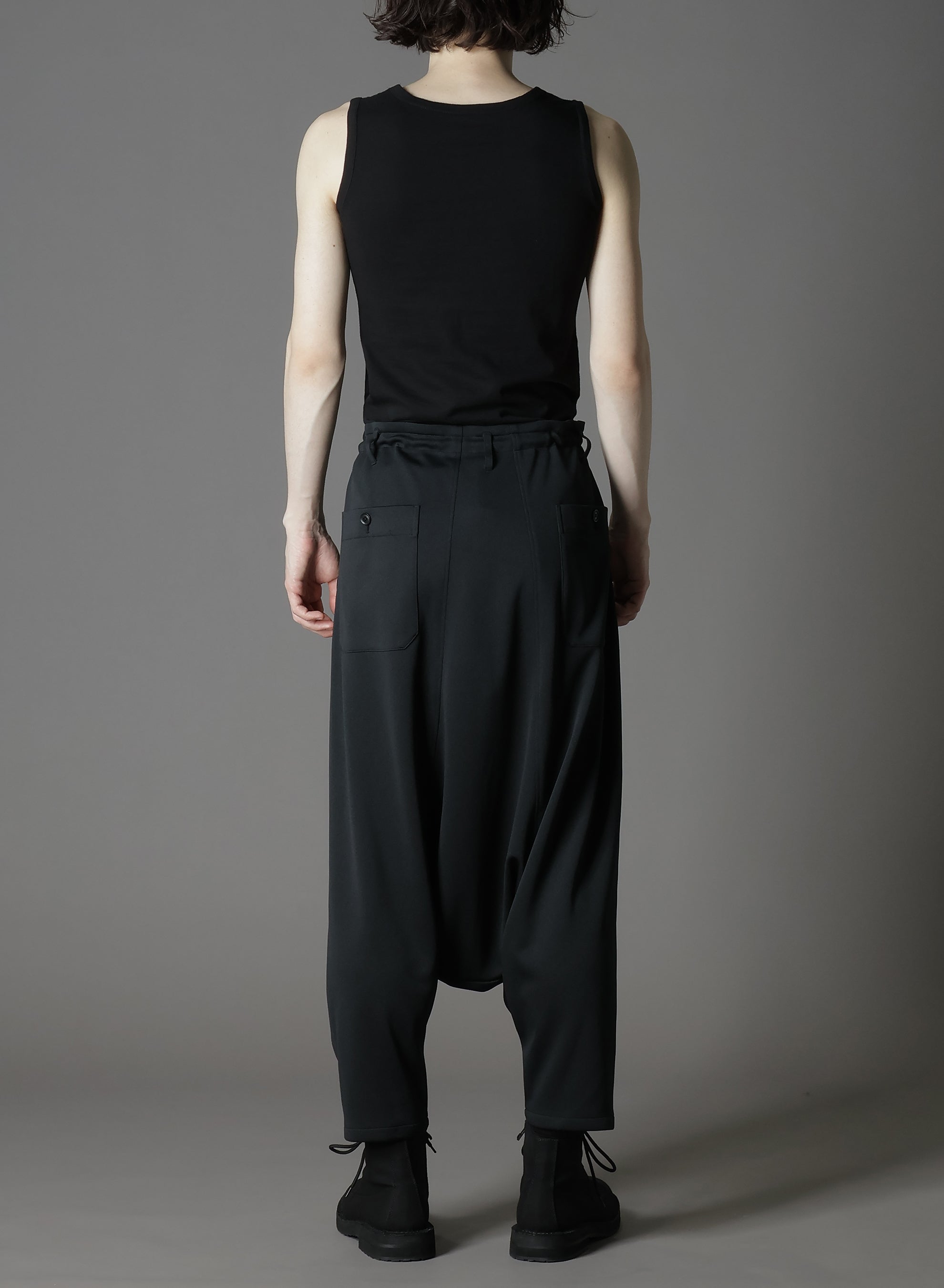 POLYESTER SMOOTH SAROUEL PANTS – THE SHOP YOHJI YAMAMOTO