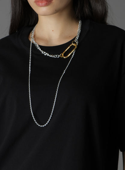 BRASS DOUBLE-STRAND  NECKLACE