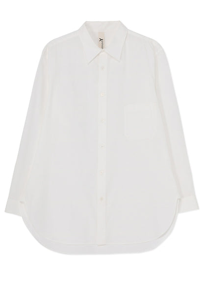 COTTON BROAD CLOTH BIG COLLAR SHIRT