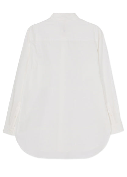 COTTON BROAD CLOTH BIG COLLAR SHIRT