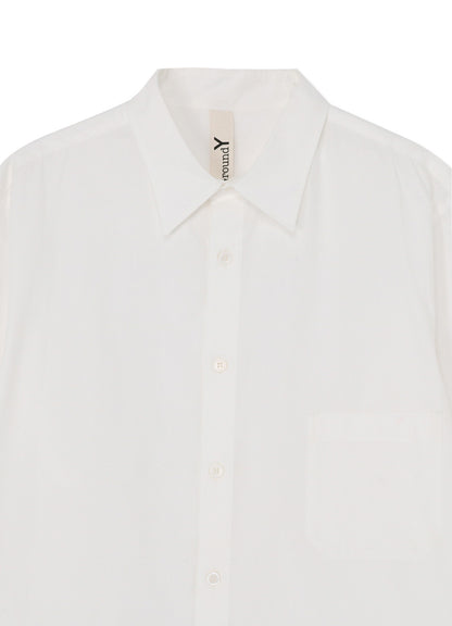 COTTON BROAD CLOTH BIG COLLAR SHIRT