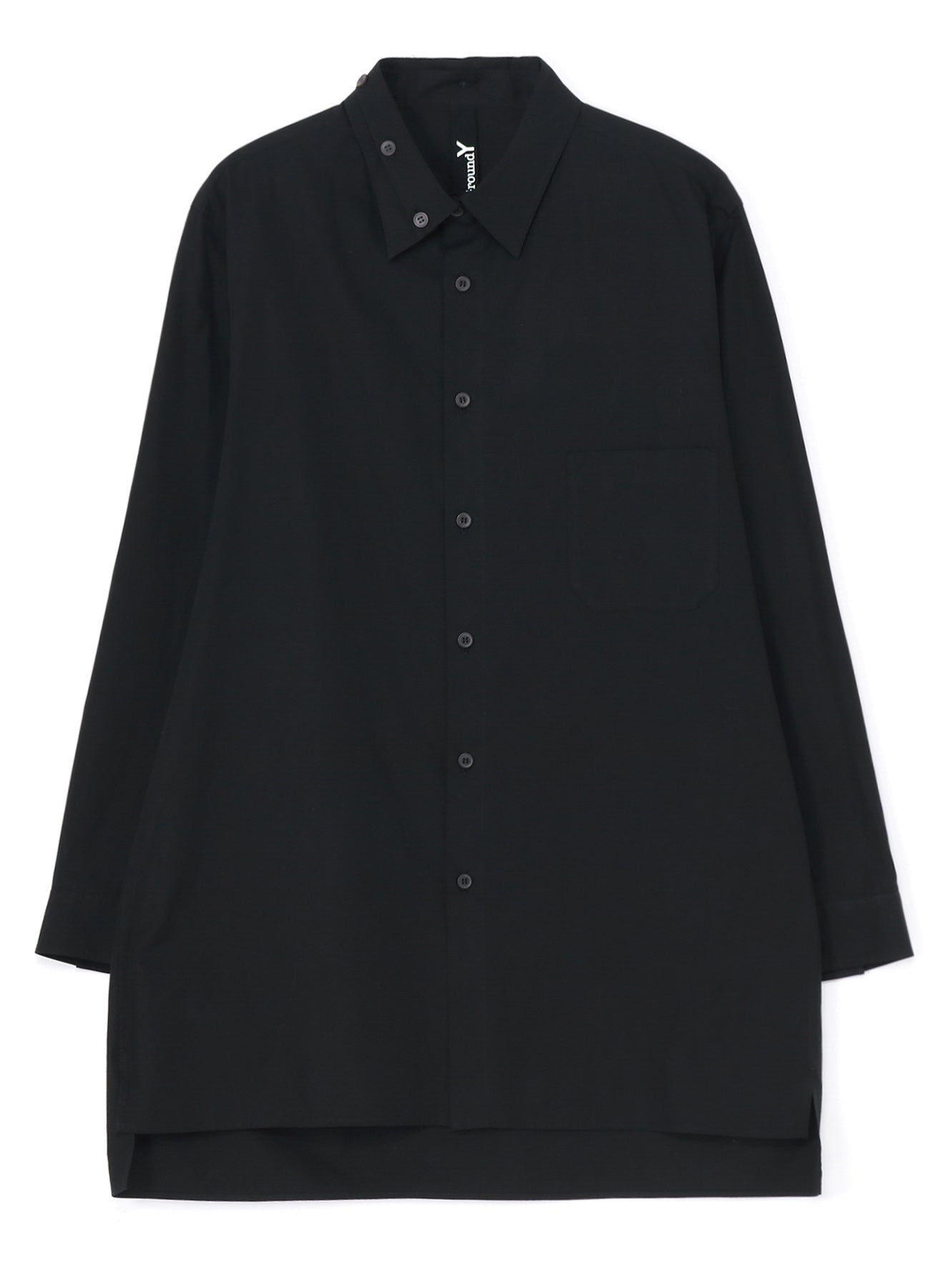 COTTON BROAD CLOTH SPARE COLLAR STANDARD BIG SHIRT