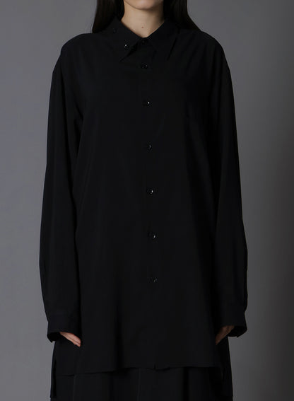 RAYON LAWN SPARE COLLAR STANDARD BIG SHIRT