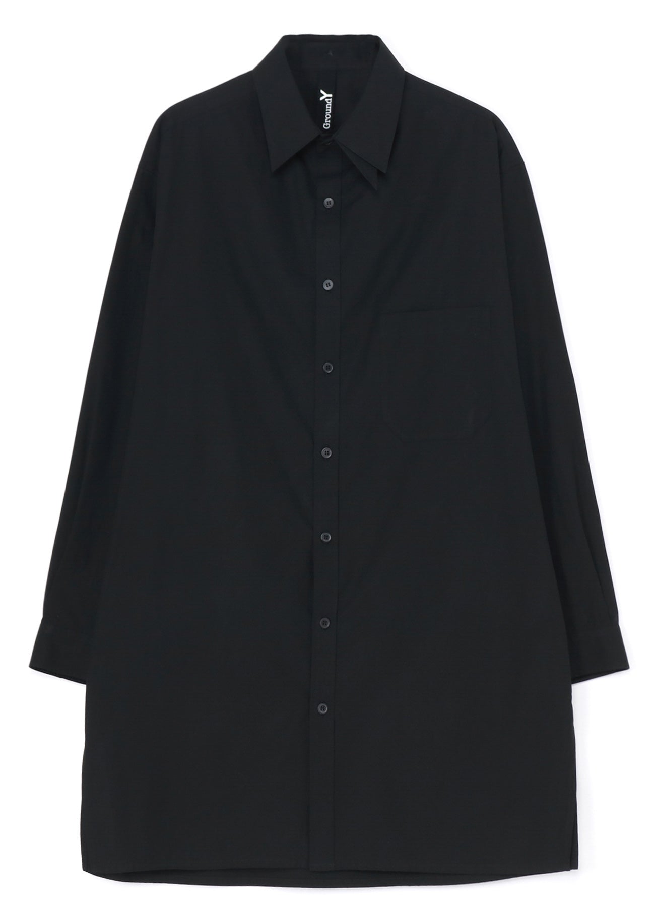 COTTON BROAD CLOTH SPARE COLLAR BIG SHIRT