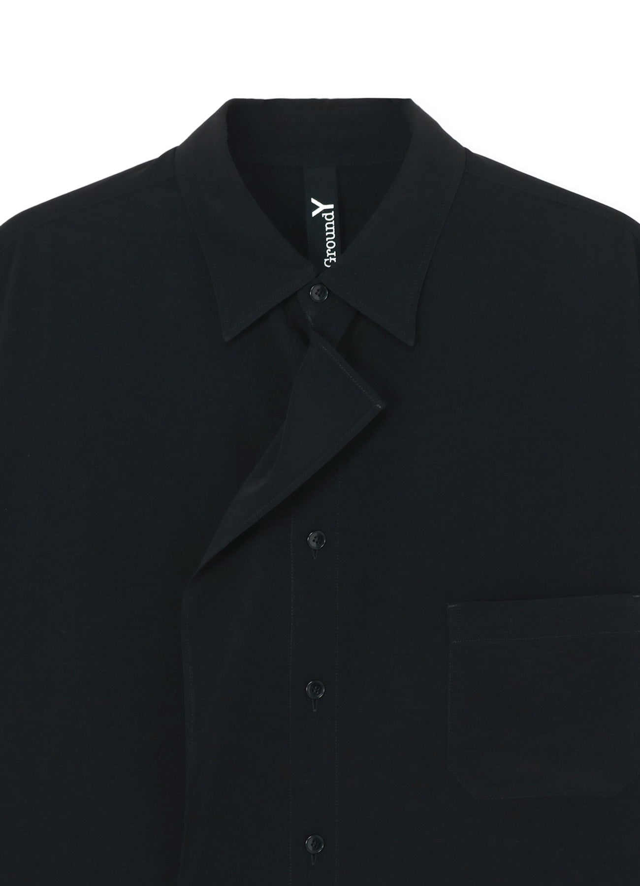 CREPE DE CHINE CUT-OUT STANDARD SHIRT