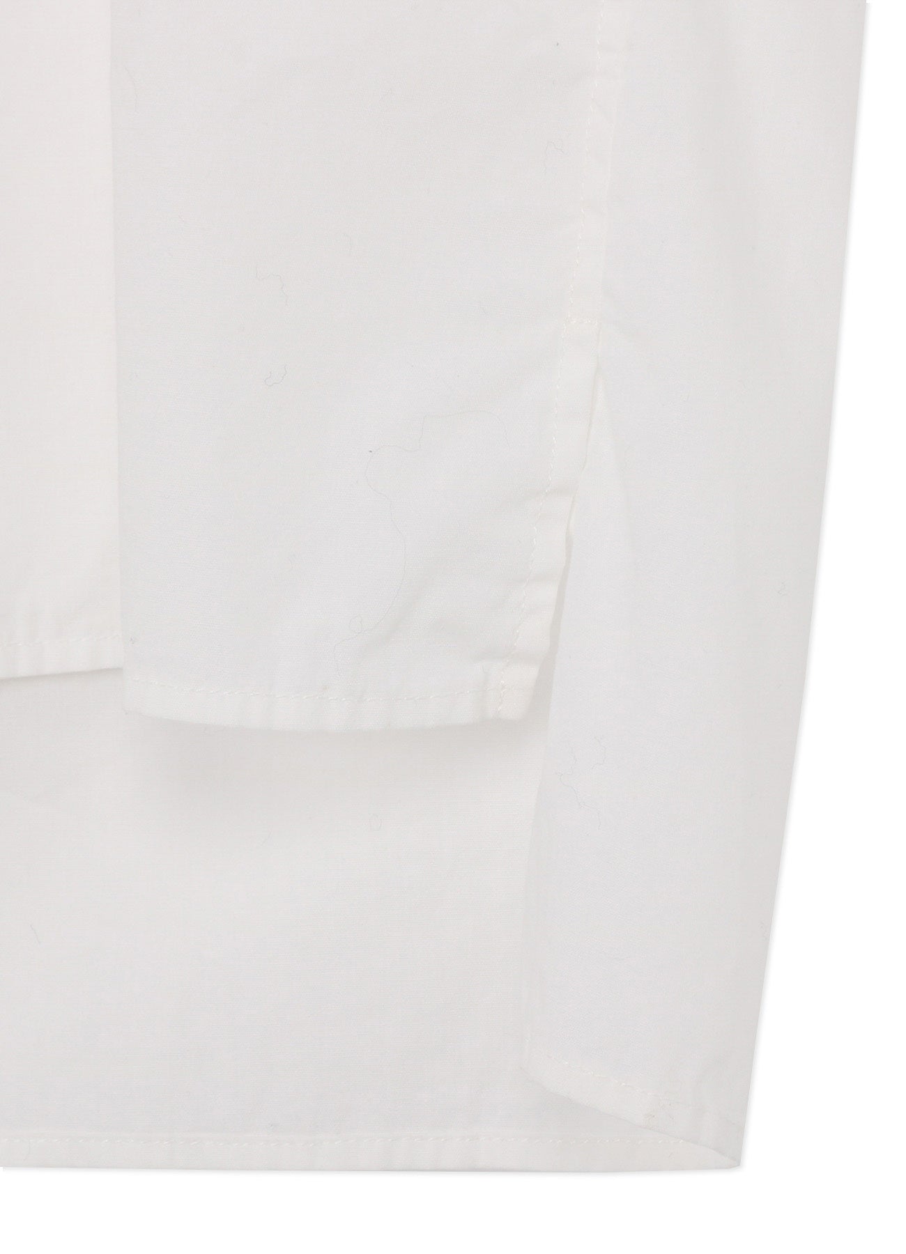 COTTON BROAD SHIRT WITH FULLED WOOL GAUZE POCKETS