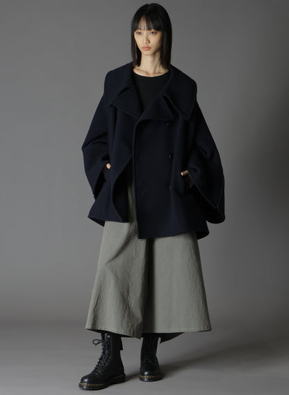 AIRY MOSSER SLEEVE ZIPPER COAT