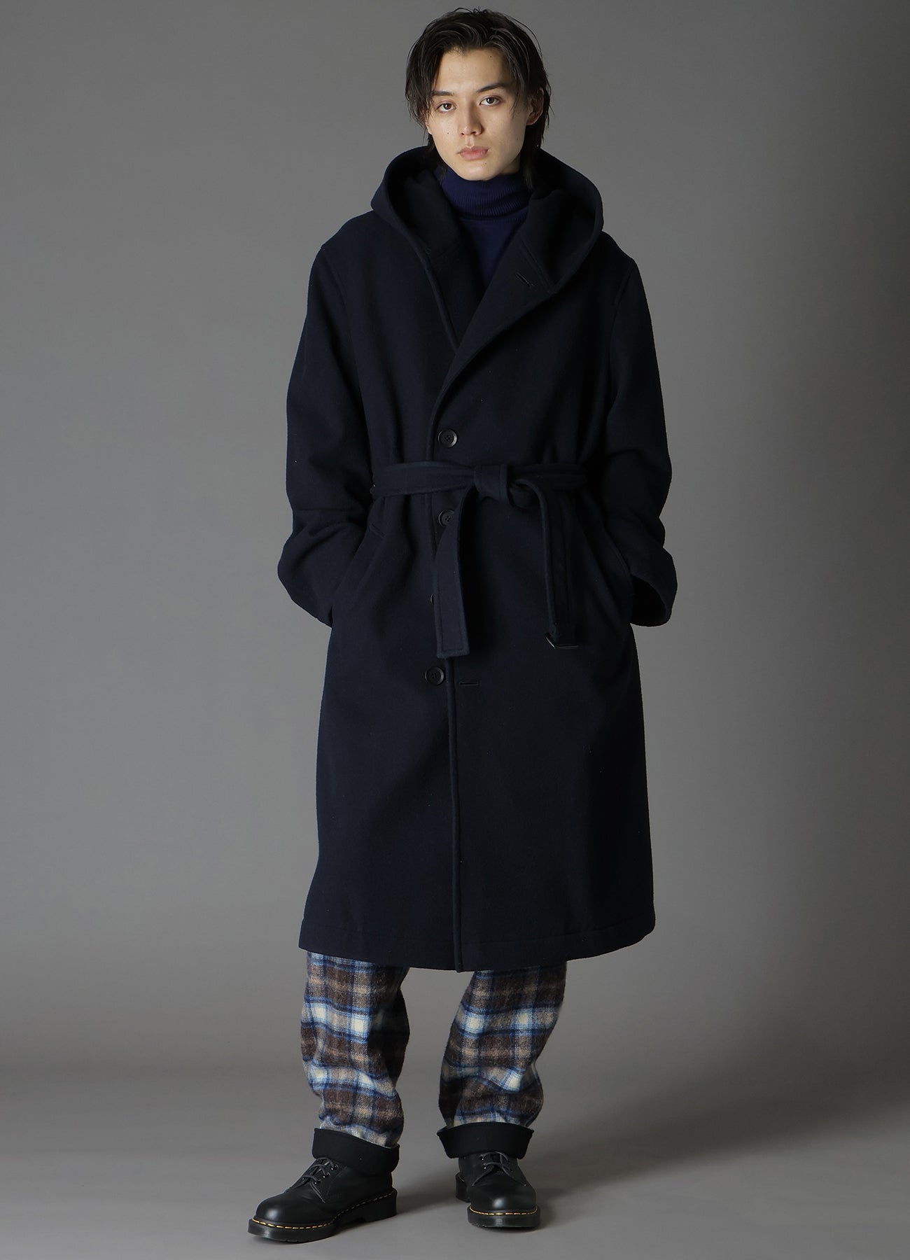AIRY MOSSER TRUNCATED HOOD COAT – THE SHOP YOHJI YAMAMOTO