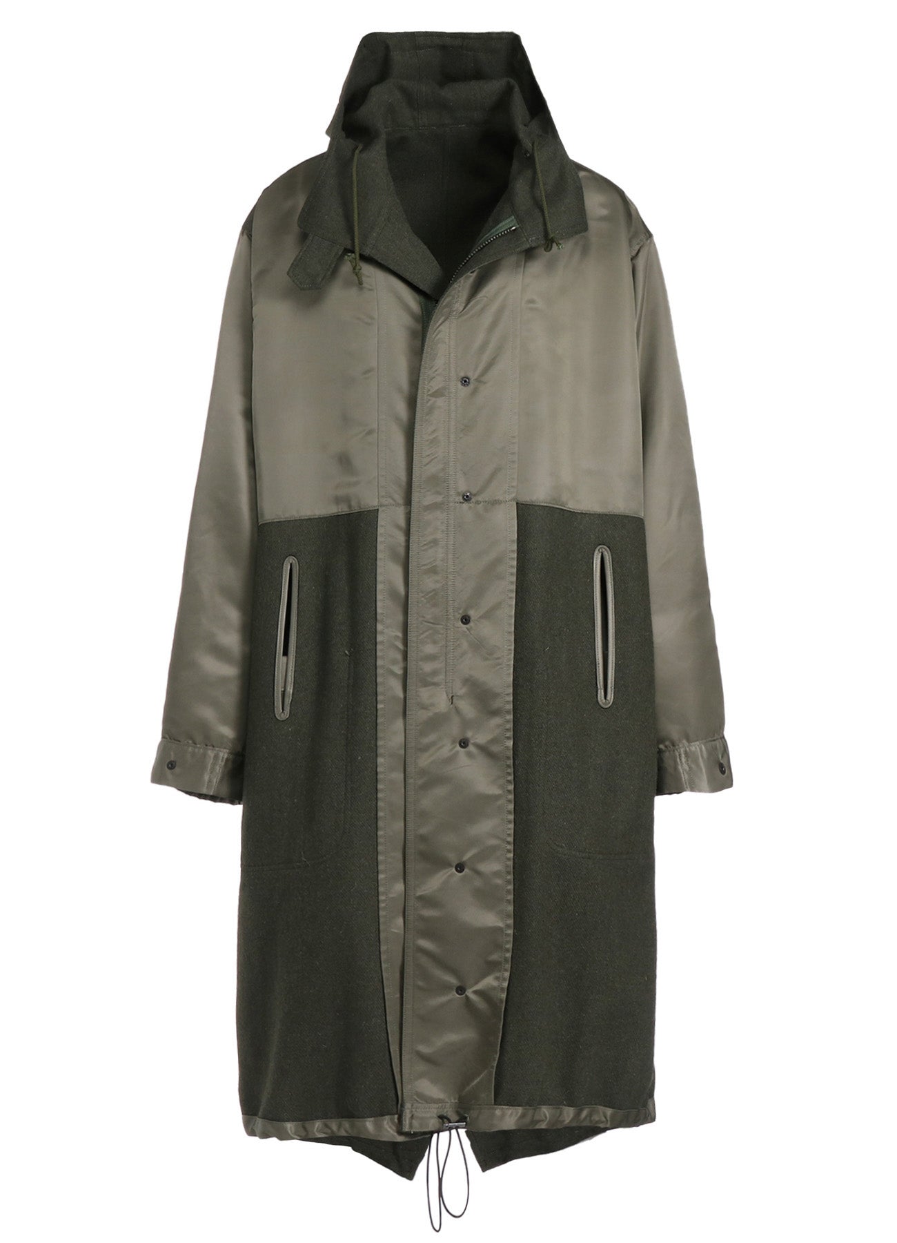 VARIOUS MATERIAL COMBINATION REVERSIBLE MODS COAT