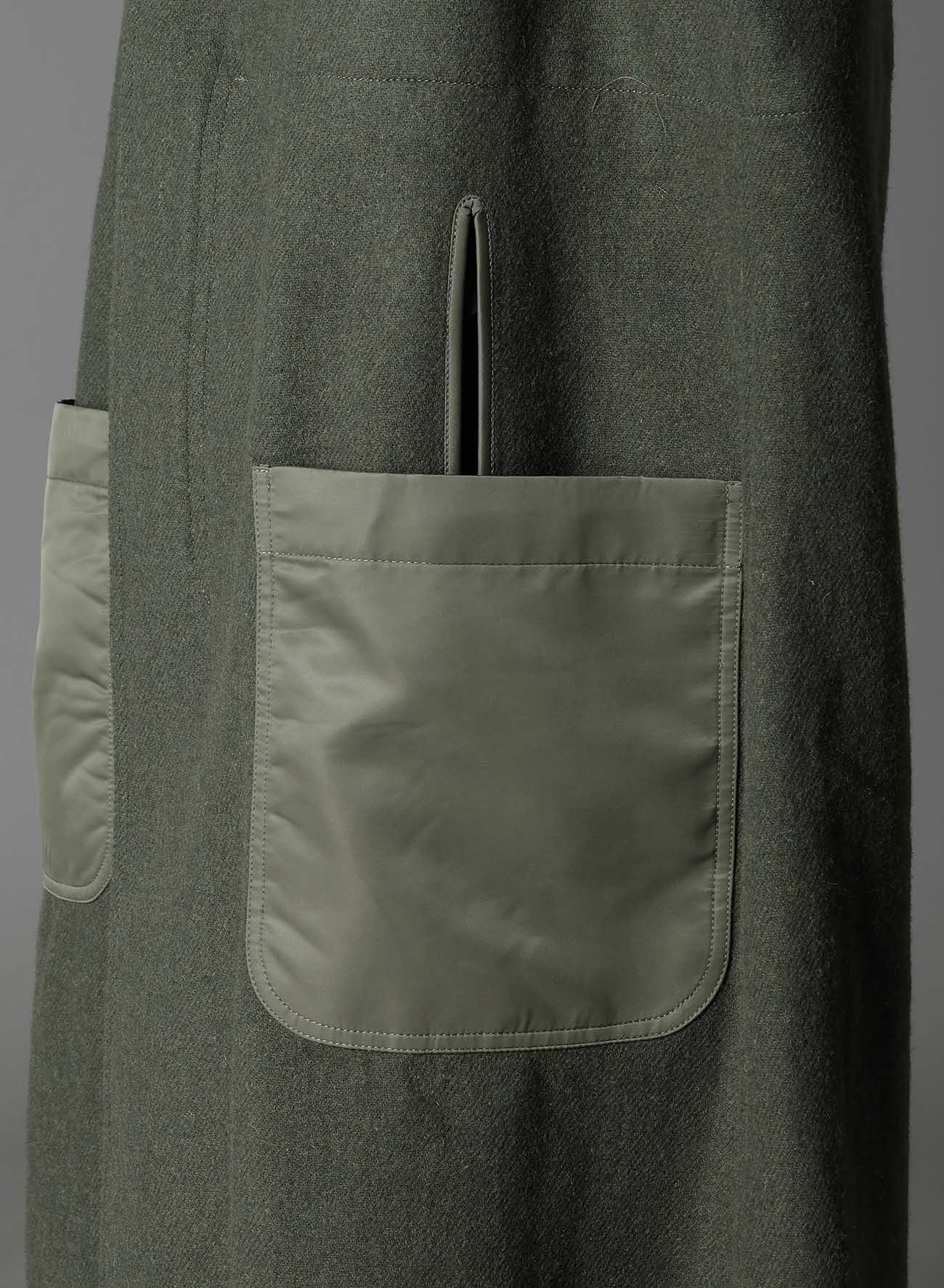 VARIOUS MATERIAL COMBINATION REVERSIBLE MODS COAT