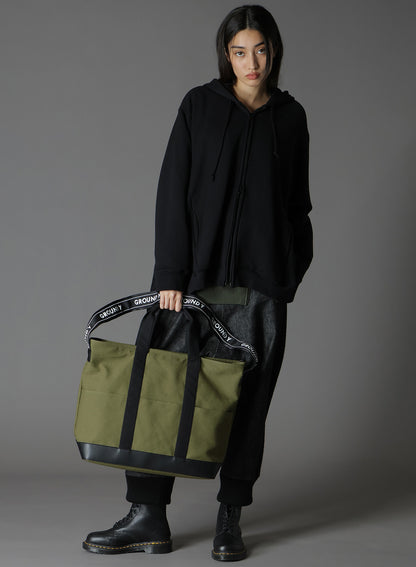 【生産数少ない為TSYY展開なし】RECYCLED NYLON MIXED WEAVE CLOTH SHOULDER & TOTE BAGS