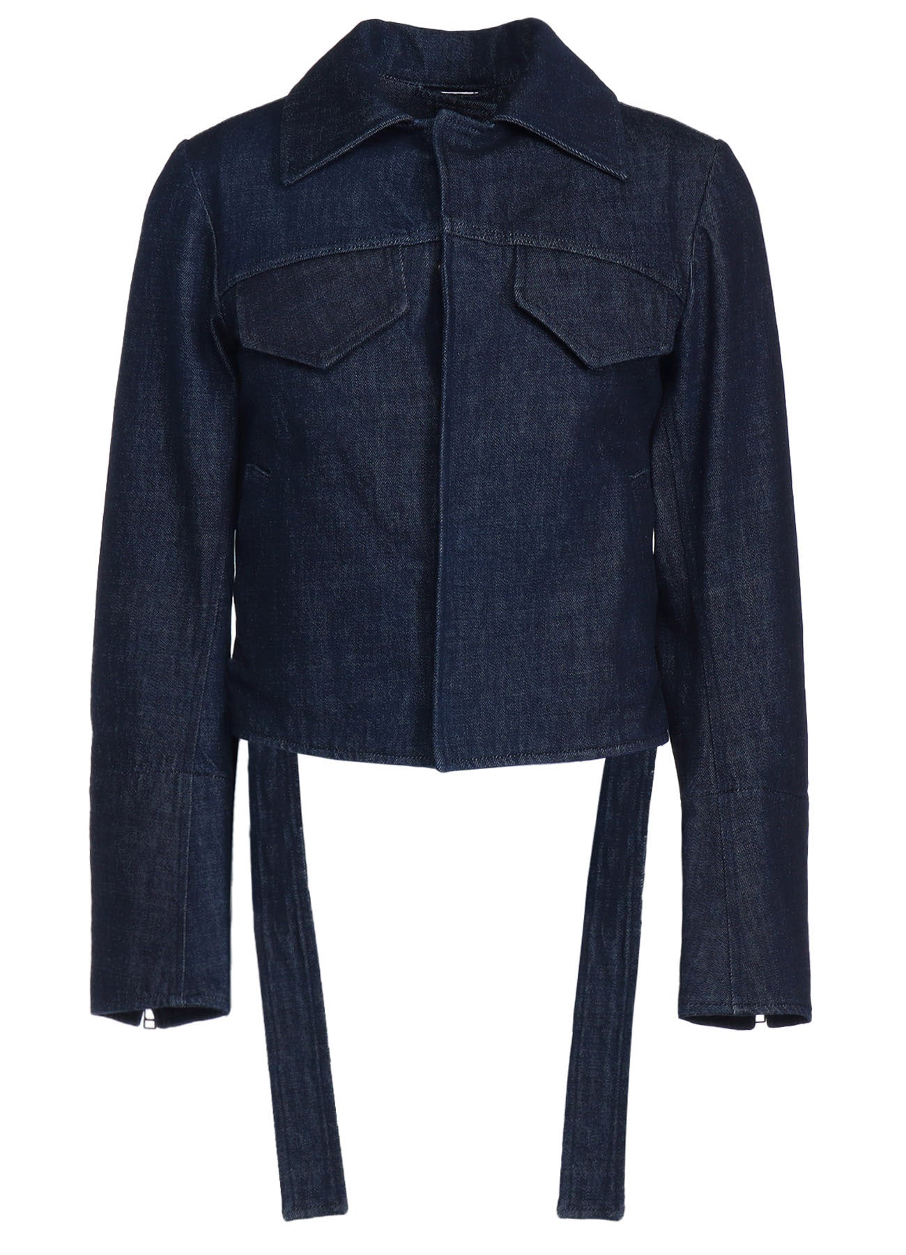 12OZ DENIM BACK CUTOUT SHORT JACKET