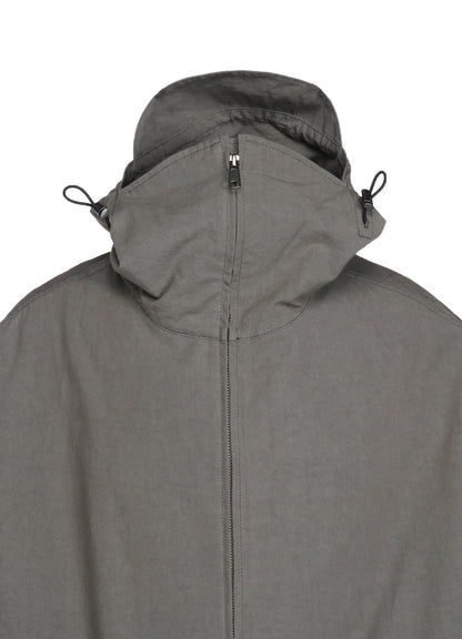 COTTON CROSS WA ZIPPER POCKET HOODED BLOUSON