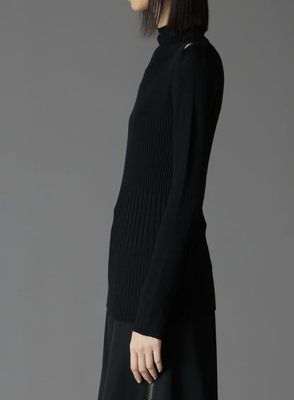 MERINO WOOL DESIGN TURTLENECK KNIT