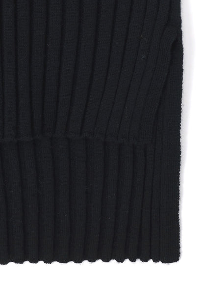 MERINO WOOL RIB CREW NECK KNITWEAR