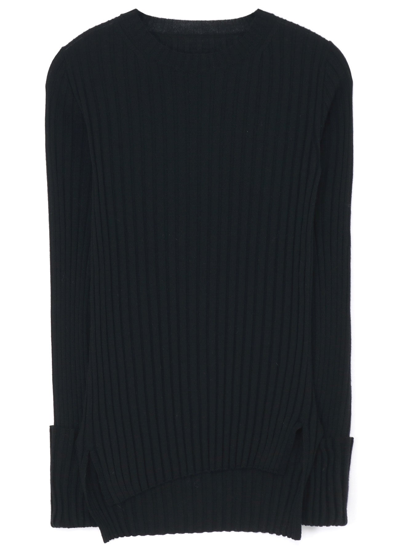 MERINO WOOL RIB CREW NECK KNITWEAR