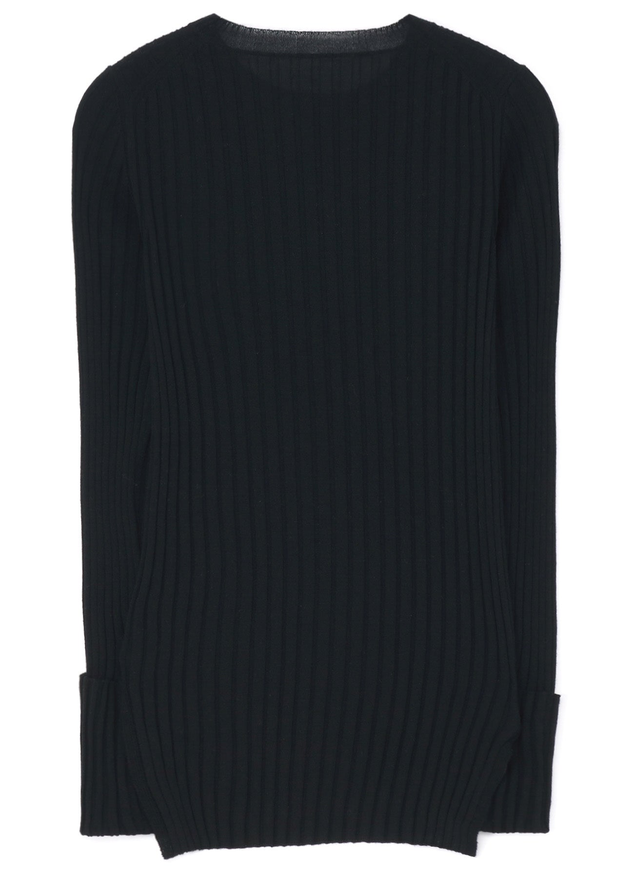 MERINO WOOL RIB CREW NECK KNITWEAR