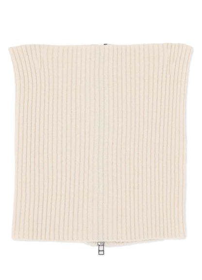 CASHMERE/EXTRA SUPER FINE WOOL ZIPPER NECK WARMERS