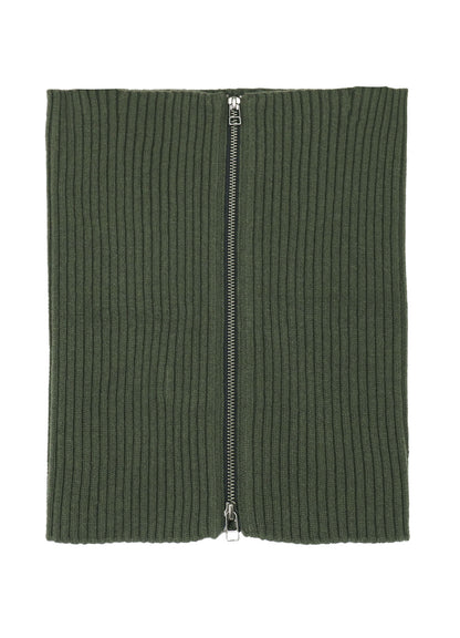 CASHMERE/EXTRA SUPER FINE WOOL ZIPPER NECK WARMERS