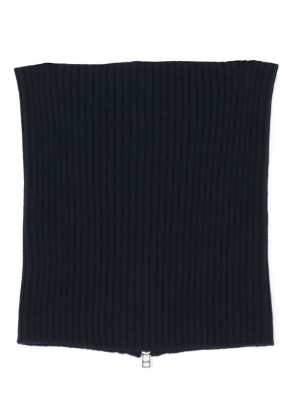 CASHMERE/EXTRA SUPER FINE WOOL ZIPPER NECK WARMERS