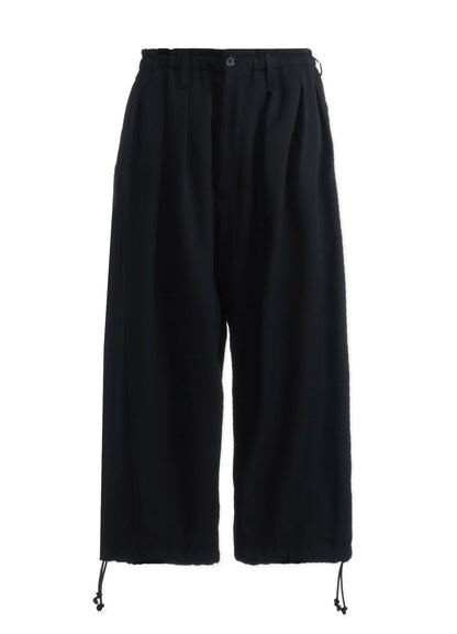 WOOL GABARDINE BALLOON PANTS