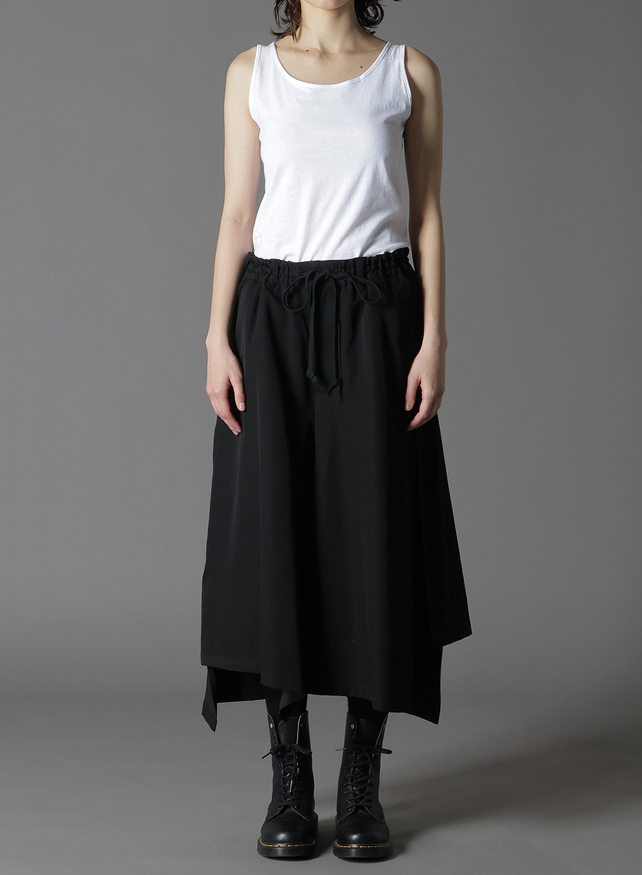 WOOL GABARDINE PANTS SKIRT