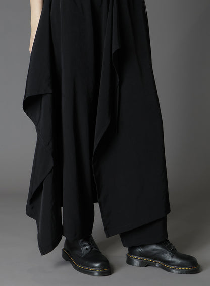 CREPE DE CHINE 3-WAY SKIRT PANTS