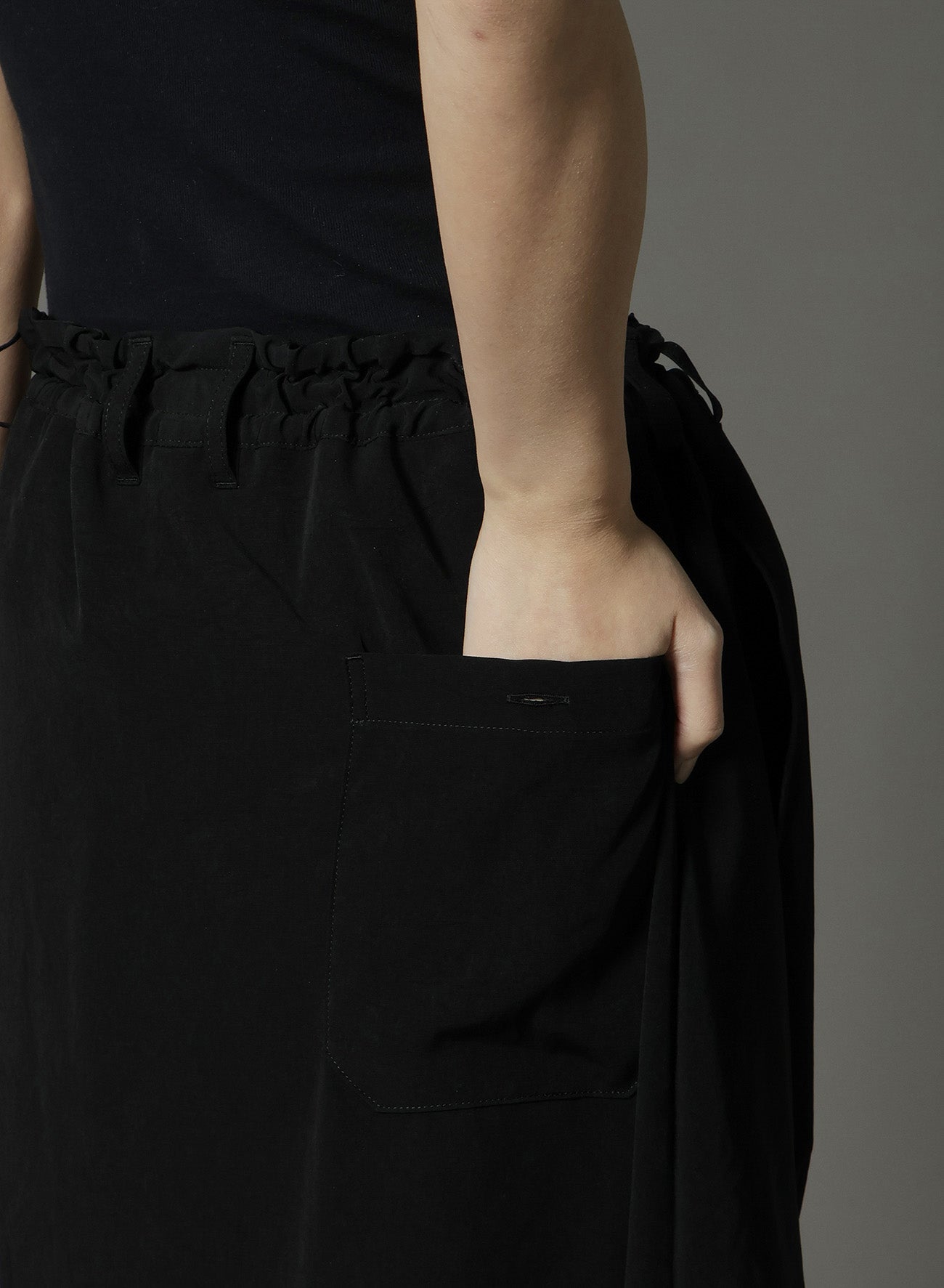 CREPE DE CHINE 3-WAY SKIRT PANTS