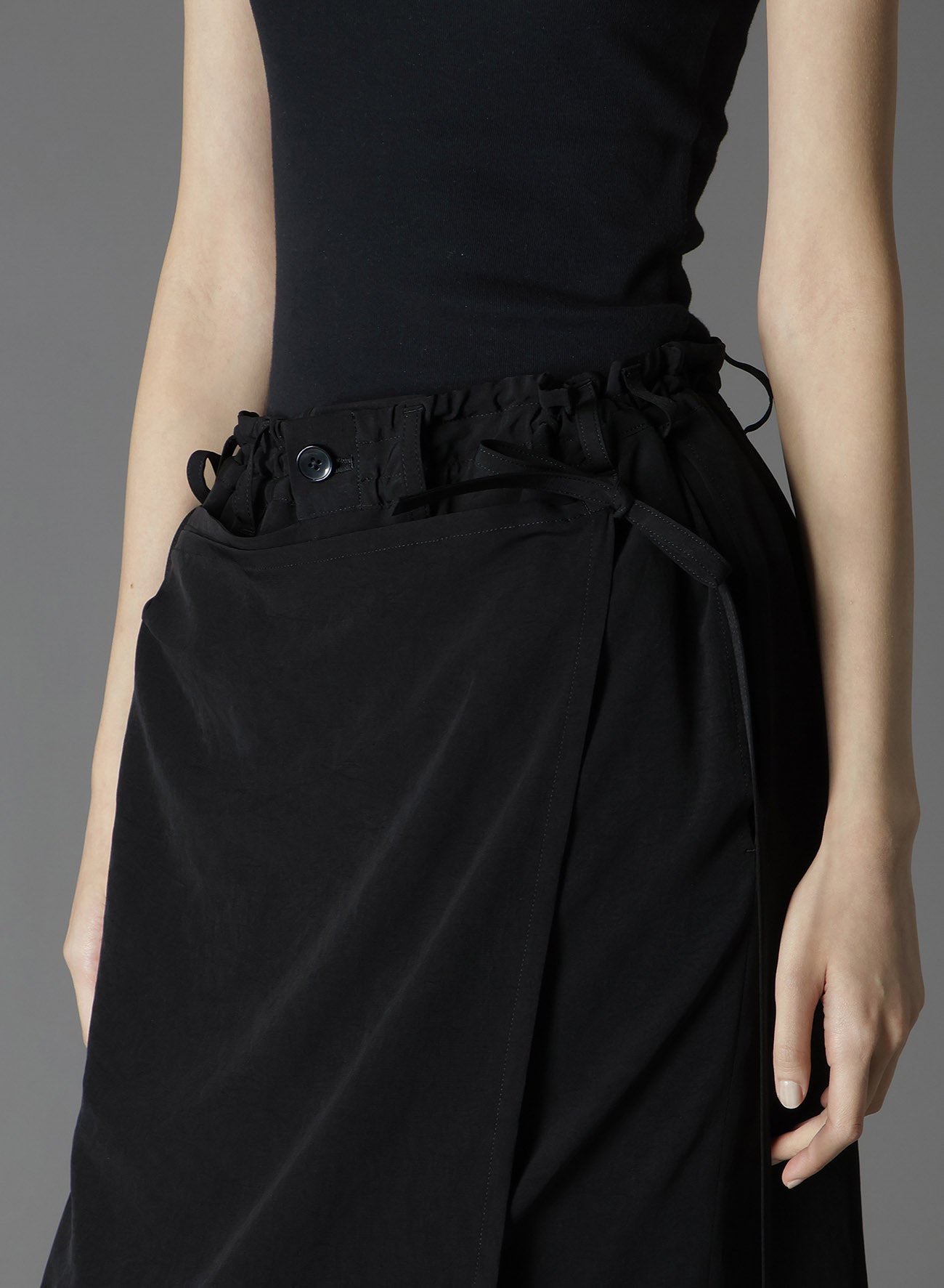 CREPE DE CHINE 3-WAY SKIRT PANTS