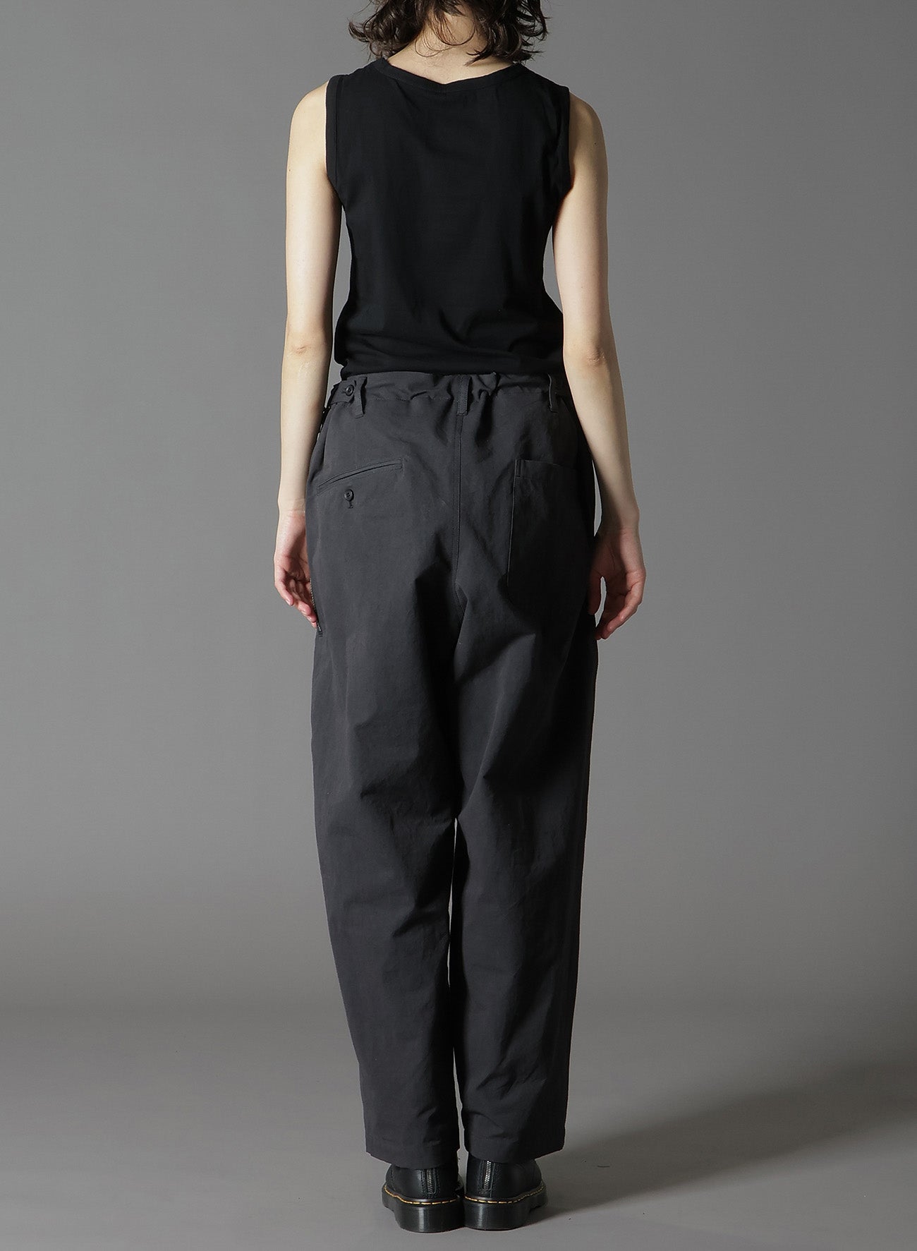 COTTON POPLIN WA ZIPPER POCKET PANTS