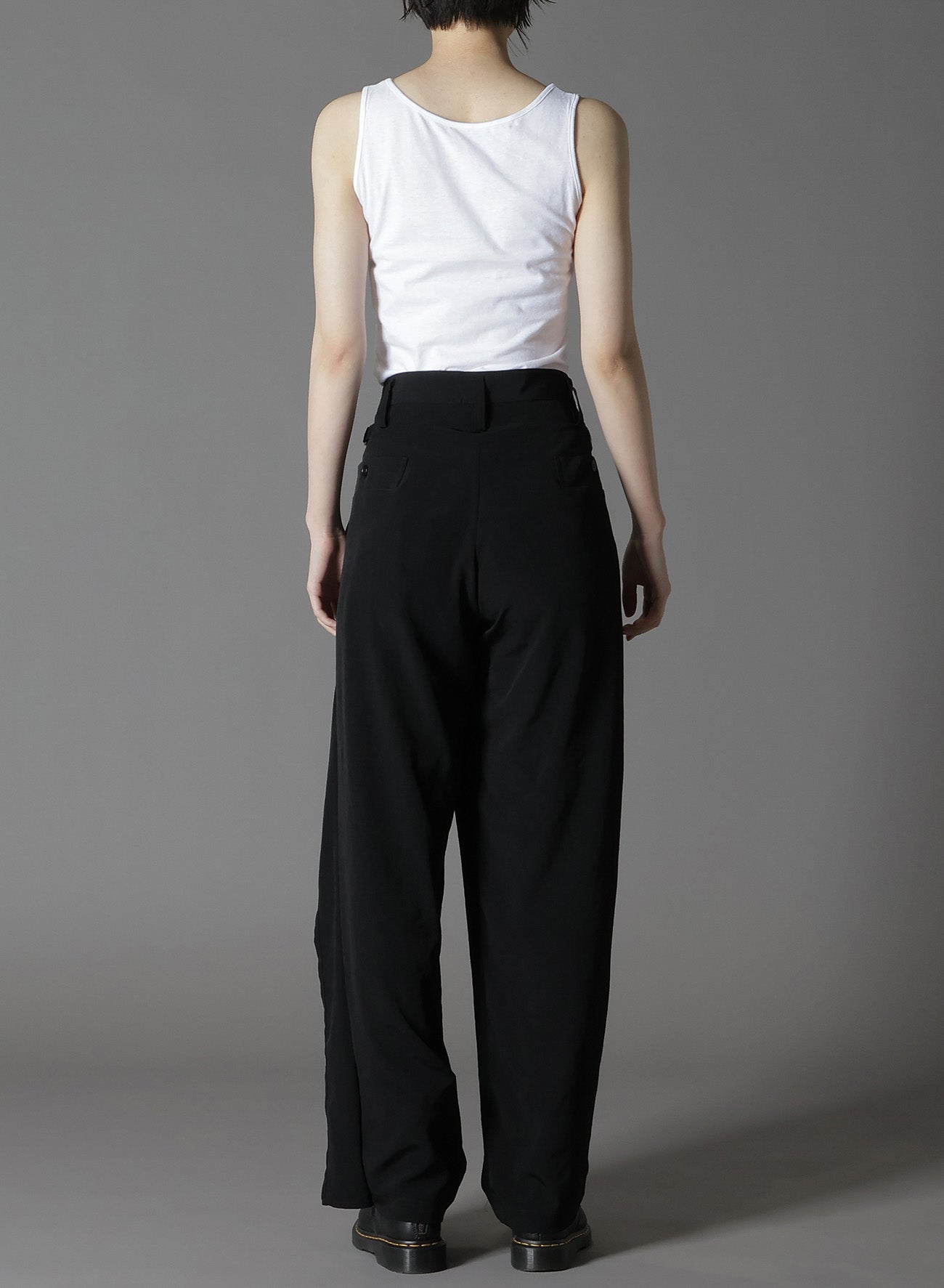 CREPE DE CHINE SIDE TRIMMED PANTS