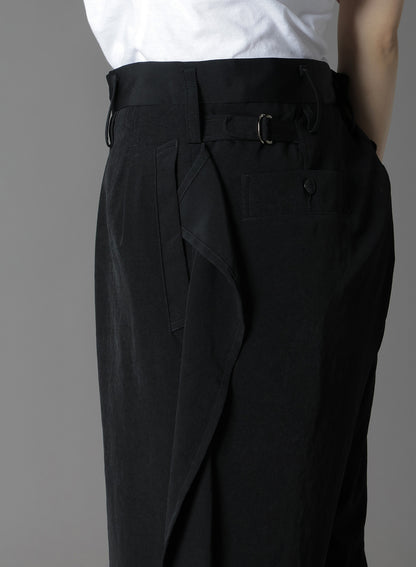 CREPE DE CHINE SIDE TRIMMED PANTS