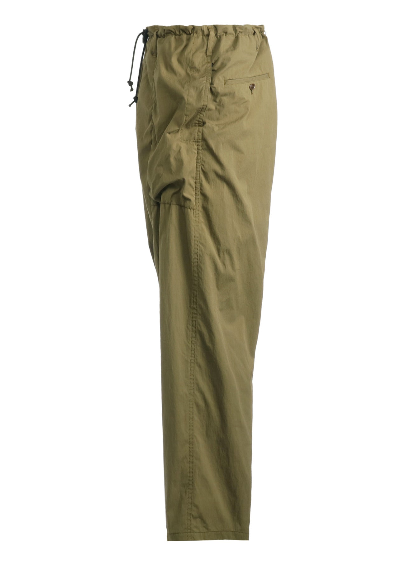 COTTON/NYLON OXFORD STRING PANTS WITH FULLED WOOL GAUZE POCKETS