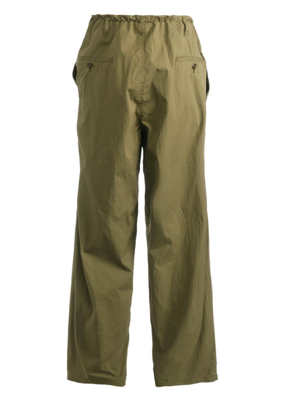 COTTON/NYLON OXFORD STRING PANTS WITH FULLED WOOL GAUZE POCKETS