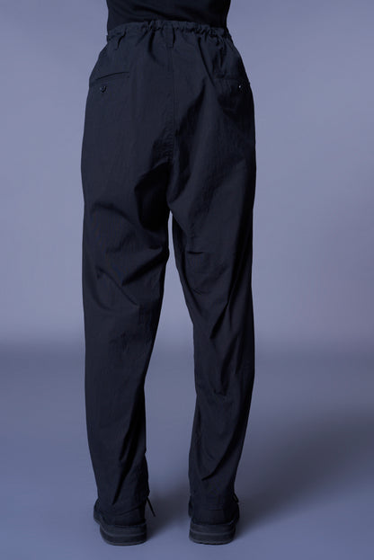 COTTON/NYLON OXFORD STRING PANTS WITH FULLED WOOL GAUZE POCKETS