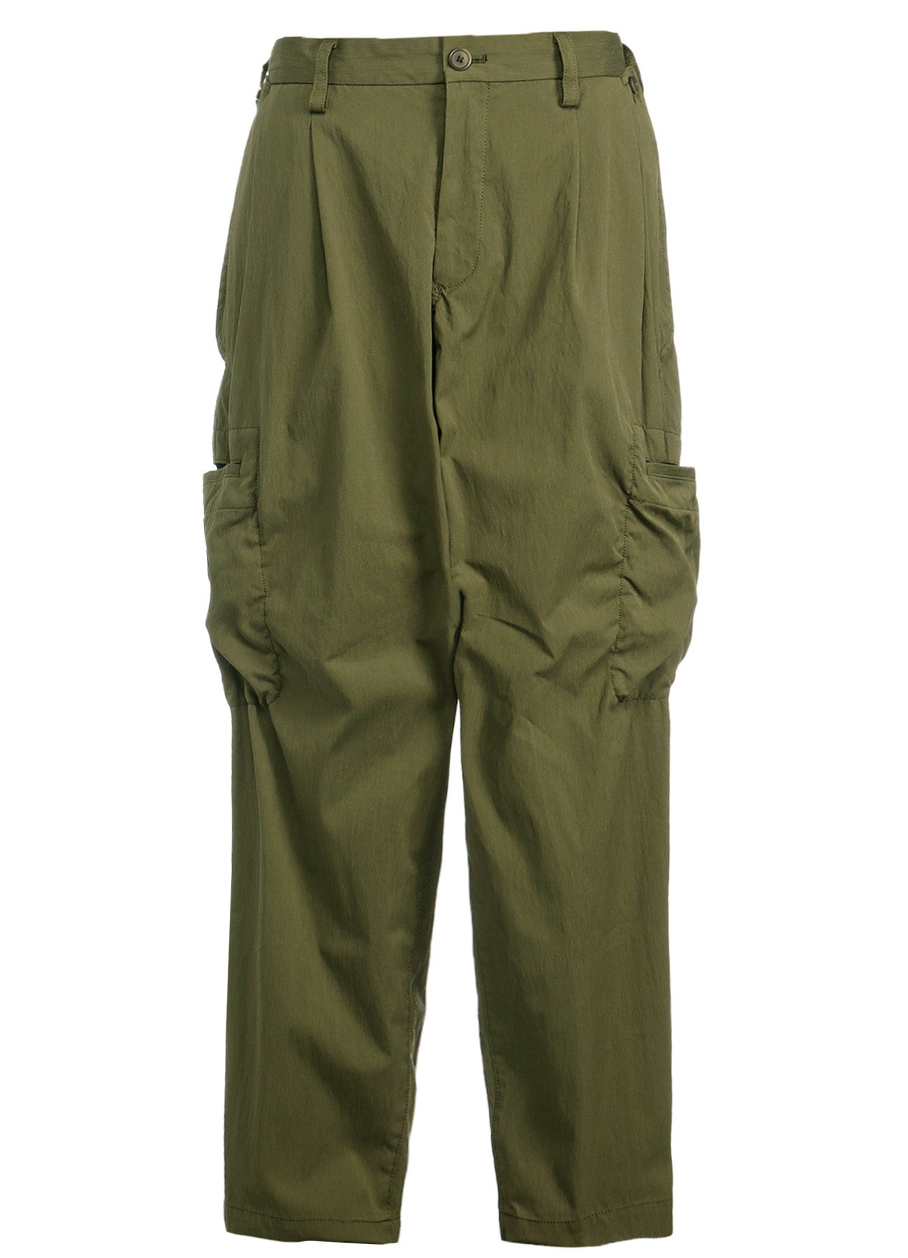 COTTON/NYLON OXFORD PANTS WITH FULLED WOOL GAUZE POCKETS