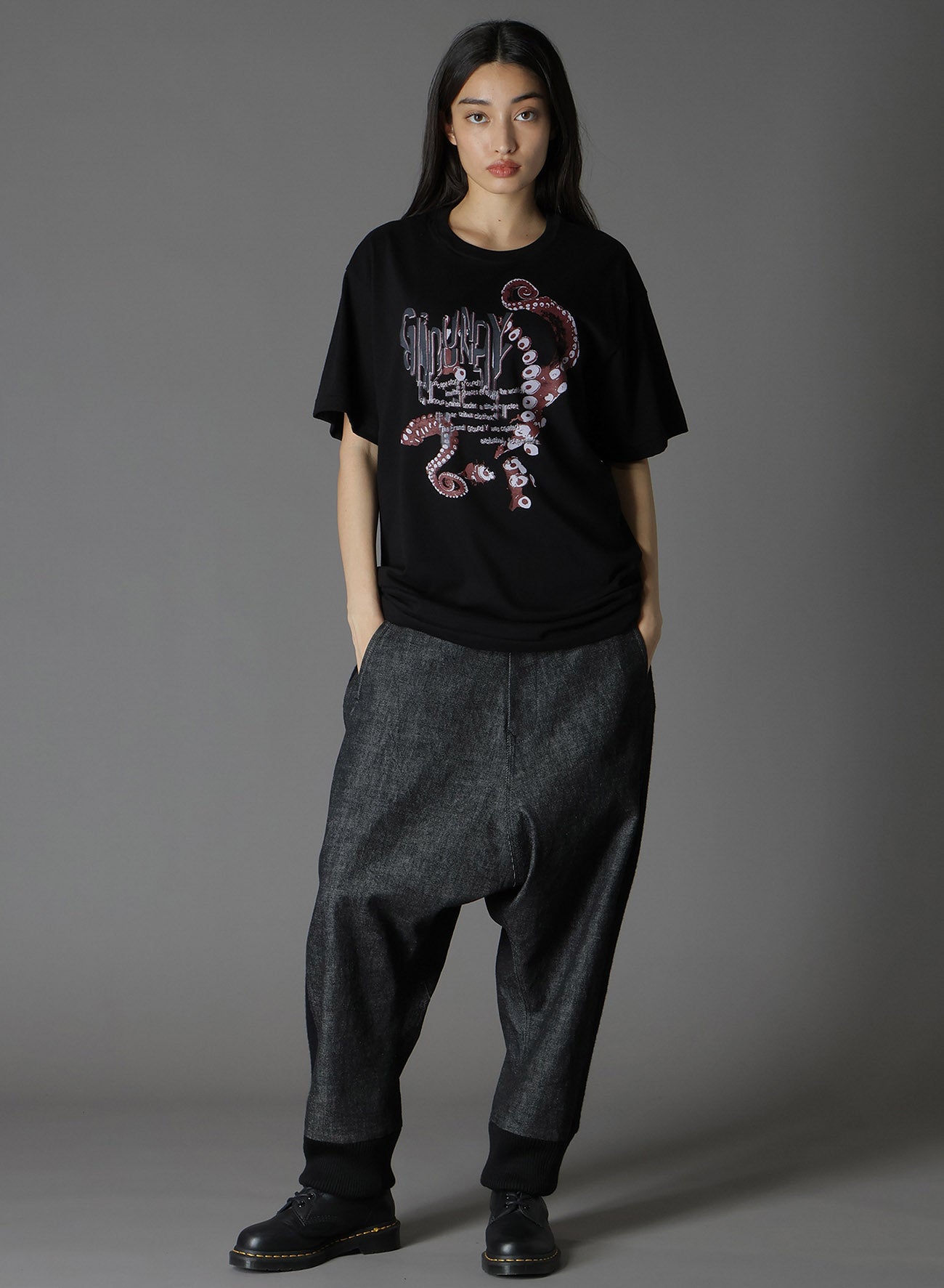 OCTOPUS GRAPHIC PRINT STANDARD T-SHIRT – THE SHOP YOHJI YAMAMOTO